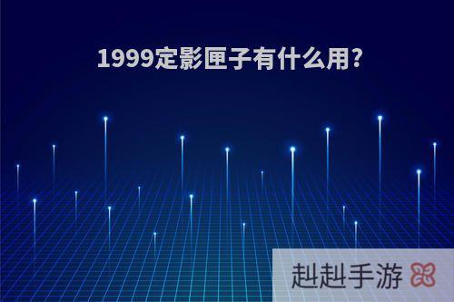 1999定影匣子有什么用?