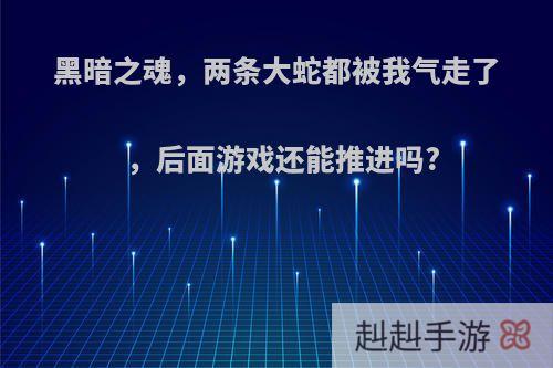 黑暗之魂，两条大蛇都被我气走了，后面游戏还能推进吗?