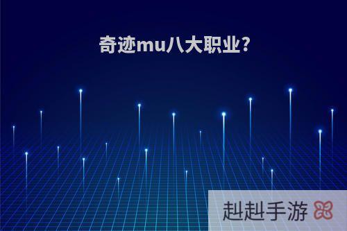 奇迹mu八大职业?