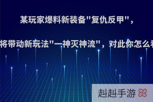 某玩家爆料新装备