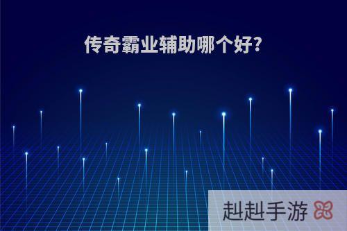 传奇霸业辅助哪个好?