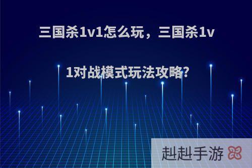 三国杀1v1怎么玩，三国杀1v1对战模式玩法攻略?