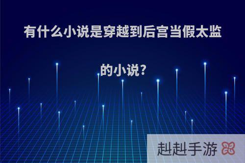 有什么小说是穿越到后宫当假太监的小说?