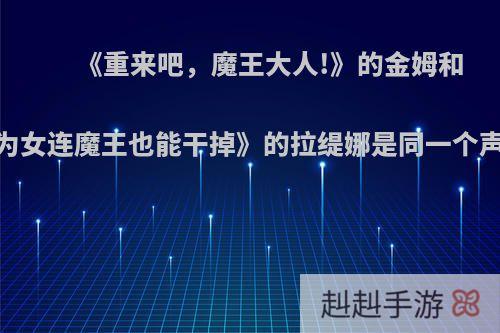 《重来吧，魔王大人!》的金姆和《为女连魔王也能干掉》的拉缇娜是同一个声优吗?