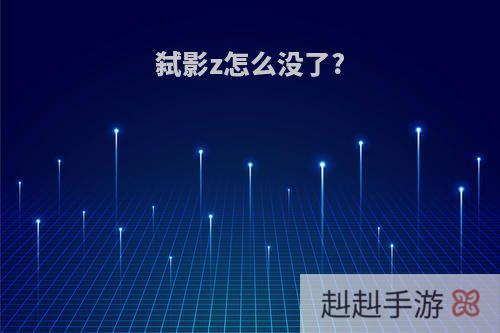 弑影z怎么没了?
