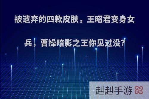 被遗弃的四款皮肤，王昭君变身女兵，曹操暗影之王你见过没?