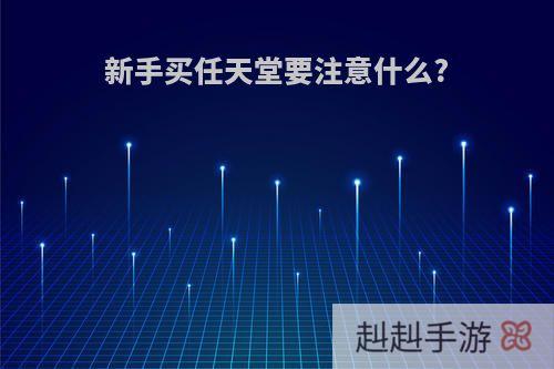新手买任天堂要注意什么?