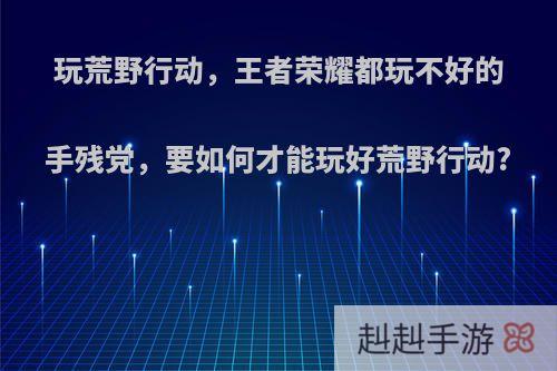 玩荒野行动，王者荣耀都玩不好的手残党，要如何才能玩好荒野行动?