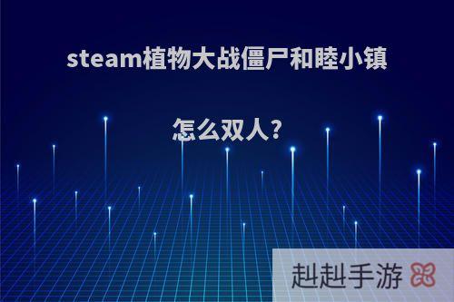 steam植物大战僵尸和睦小镇怎么双人?