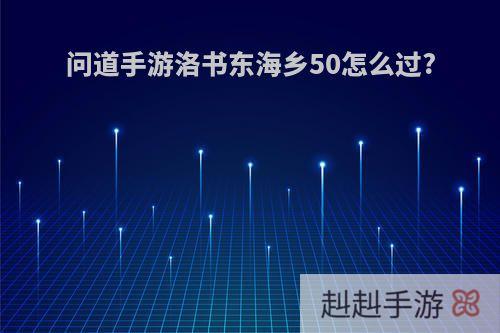 问道手游洛书东海乡50怎么过?