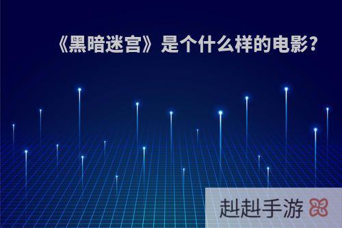 《黑暗迷宫》是个什么样的电影?