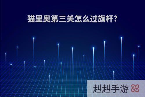 猫里奥第三关怎么过旗杆?
