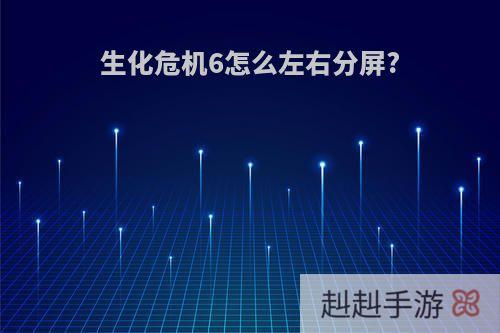生化危机6怎么左右分屏?