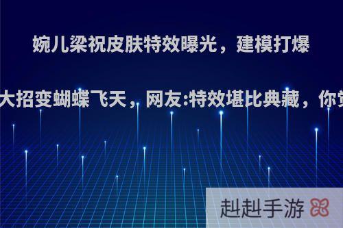 婉儿梁祝皮肤特效曝光，建模打爆原画，大招变蝴蝶飞天，网友:特效堪比典藏，你觉得呢?