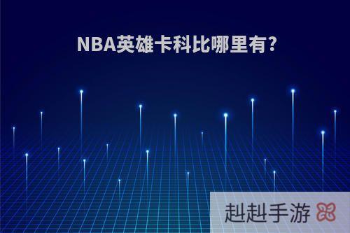 NBA英雄卡科比哪里有?