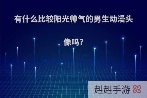 有什么比较阳光帅气的男生动漫头像吗?