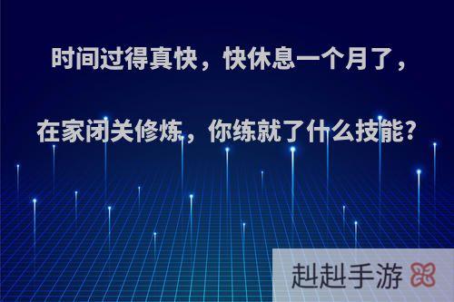 时间过得真快，快休息一个月了，在家闭关修炼，你练就了什么技能?