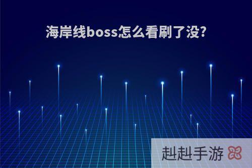 海岸线boss怎么看刷了没?