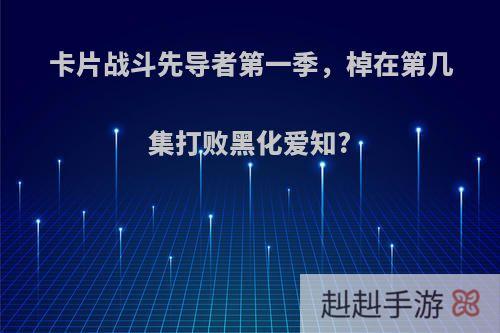 卡片战斗先导者第一季，棹在第几集打败黑化爱知?