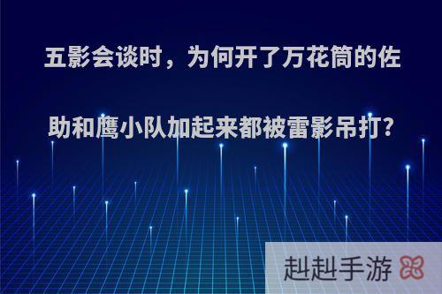 五影会谈时，为何开了万花筒的佐助和鹰小队加起来都被雷影吊打?