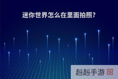 迷你世界怎么在里面拍照?