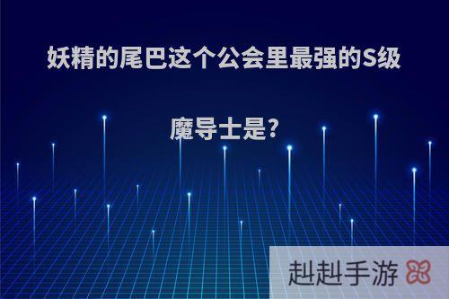 妖精的尾巴这个公会里最强的S级魔导士是?