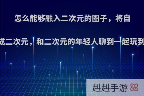 怎么能够融入二次元的圈子，将自己变成二次元，和二次元的年轻人聊到一起玩到一起?