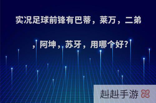实况足球前锋有巴蒂，莱万，二弟，阿坤，苏牙，用哪个好?