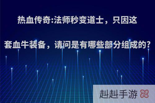 热血传奇:法师秒变道士，只因这套血牛装备，请问是有哪些部分组成的?