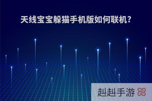 天线宝宝躲猫手机版如何联机?