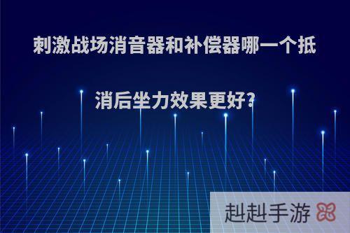 刺激战场消音器和补偿器哪一个抵消后坐力效果更好?