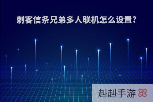 刺客信条兄弟多人联机怎么设置?