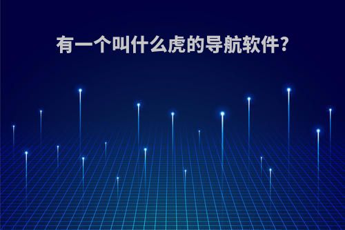 有一个叫什么虎的导航软件?