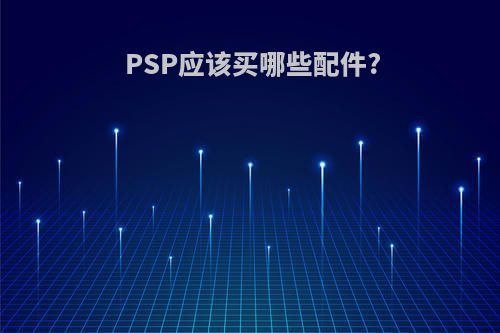 PSP应该买哪些配件?
