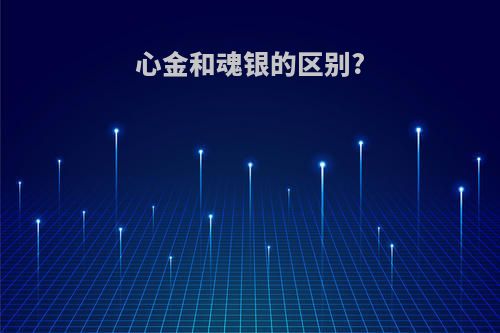 心金和魂银的区别?