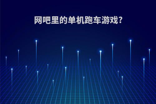 网吧里的单机跑车游戏?