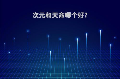 次元和天命哪个好?