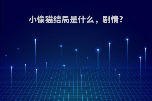 小偷猫结局是什么，剧情?