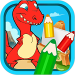 宝宝恐龙涂色本